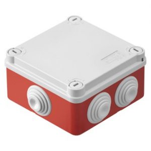 Doza derivatie aparenta Ip55 100X100X50 Box ¼ T S Gl Gwt 960ºc R GW44054R