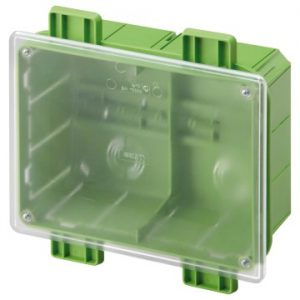 Doza derivatie sub tencuiala F.M J.Box. Transp. Lid 196X152X75 Green GW48126PM