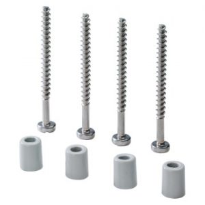 Doza derivatie sub tencuiala Set Of 4 Long Screws Fixing Lids GW48645