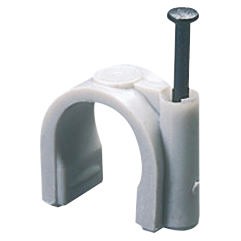 Accesorii tub rigid flexibil Polymer Clip D.7-8 Mm Alb GW50622