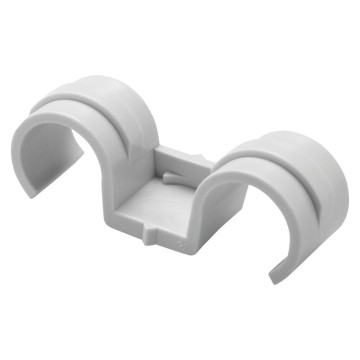 Accesorii tub rigid flexibil Plastic Dublu Clip Whitout Pin - 2Xø20 GW50682
