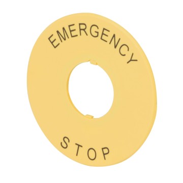 Buton selectoar Yellow Signallling Label GW74523