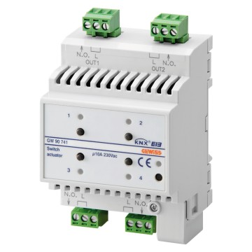 Siguranta automata Actuator 4-Ch 10A Knx Din Rail GW90741