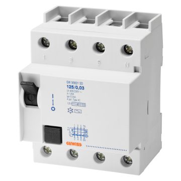 Siguranta automata Rccb 4P 125A Instant.A/0,5 4M. GW95609