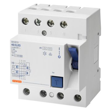 Siguranta automata Rccb 4P 63A Impulse Resist.B/0,03 4M. GW95726