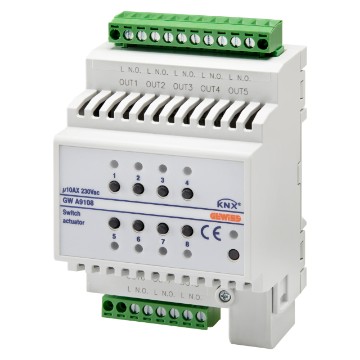 Automatizari Attuatore Commutazione 8 Can.10Ax Knx GWA9108