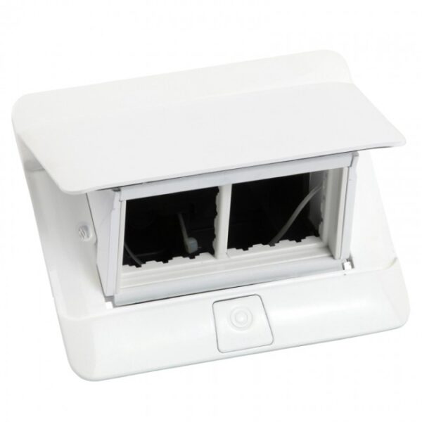 Echipament Birou Doza Pop-Up Pt Mobilier Neechipata 4 Module Alb Lucios Cu Kit Instalare Inclus Legrand 654001