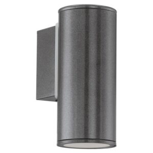 Aplica exterior EGLO RIGA 94102 - GU10 1X3W IP44 - Otel zincat - Antracit