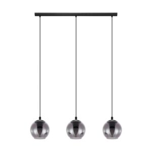 Lustra EGLO ARISCANI 98652 - E27 3X40W - Sticla aburita - Negru