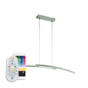 Lustra inteligenta EGLO FRAIOLI-C 97911 - LED RGB 2X17W 4600lm 2700-6500K - Aluminiu - Alb