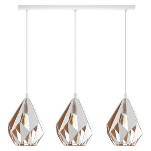 Lustra vintage EGLO CARLTON 1 43002 - E27 3X60W - Otel - Auriu - Alb