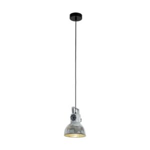 Pendul vintage EGLO BARNSTAPLE 49619 - E27 1X40W D175mm - Zinc Antichizat