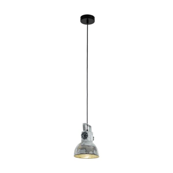 Pendul vintage EGLO BARNSTAPLE 49619 - E27 1X40W D175mm - Zinc Antichizat