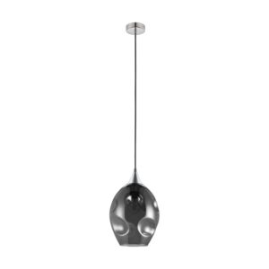 Pendul EGLO BREGALLA 39679 - E27 1X40W D230mm - Negru Transparent