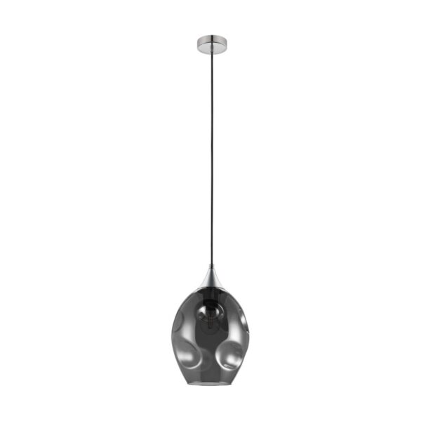Pendul EGLO BREGALLA 39679 - E27 1X40W D230mm - Negru Transparent