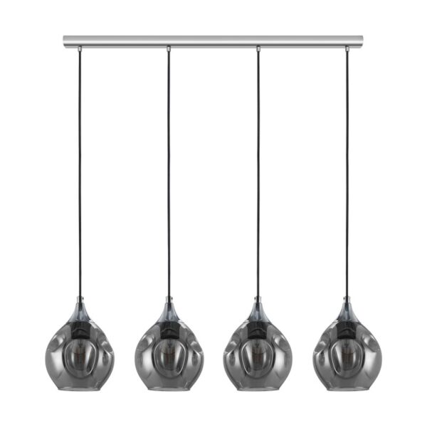 Lustra EGLO BREGALLA 39681 - E27 4X40W - Sticla aburita - Crom
