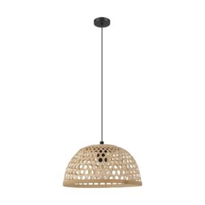 Pendul vintage EGLO CLAVERDON 43253 - E27 1X40W D370mm - Natur