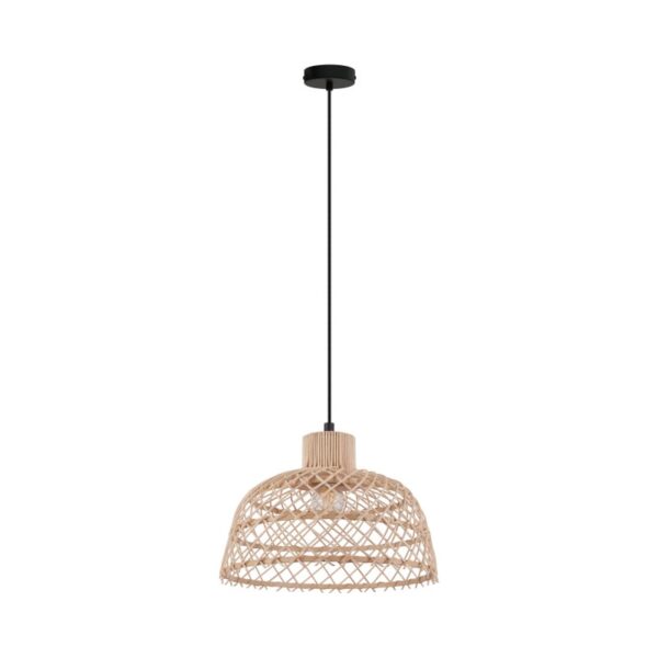 Pendul vintage EGLO AUSNBY 43285 - E27 1X40W D370mm - Natur