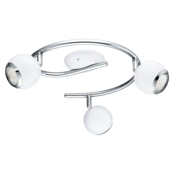 Plafoniera EGLO BIMEDA 31003 - GU10 3X3W 3000K - Otel - Crom - Alb