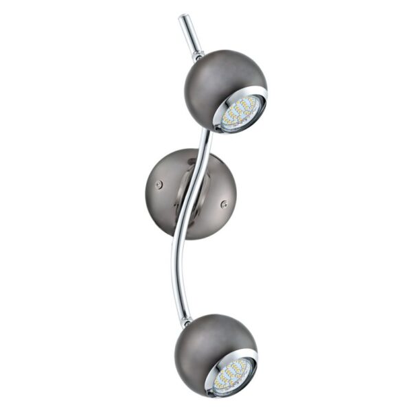 Plafoniera EGLO BIMEDA 31006 - GU10 2X3W 3000K - Otel - Crom - Nichel Nero