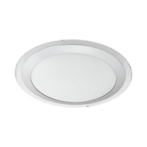 Plafoniera EGLO COMPETA 1 95677 - LED 18W 2000lm 3000K D335mm - Otel - Transparent - Argintiu - Alb
