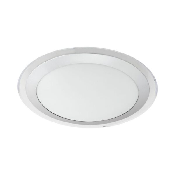 Plafoniera EGLO COMPETA 1 95677 - LED 18W 2000lm 3000K D335mm - Otel - Transparent - Argintiu - Alb