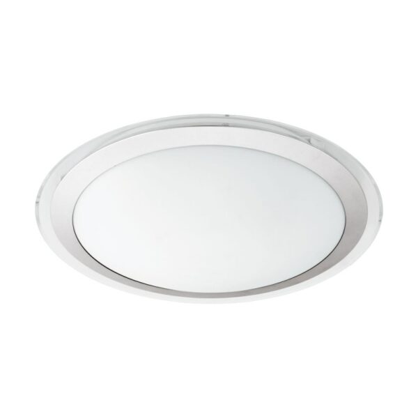 Plafoniera EGLO COMPETA 1 95678 - LED 23W 2500lm 3000K D435mm - Otel - Alb - Transparent - Argintiu