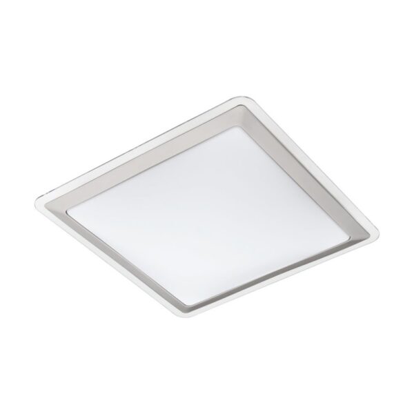 Plafoniera EGLO COMPETA 1 95679 - LED 24W 2600lm 3000K - Otel - Argintiu - Alb - Transparent