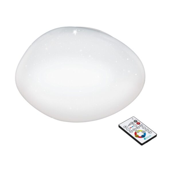 Plafoniera EGLO SILERAS 97577 - LED 21W 2500lm 2700-6500K D450mm - Efect de cristal - Alb