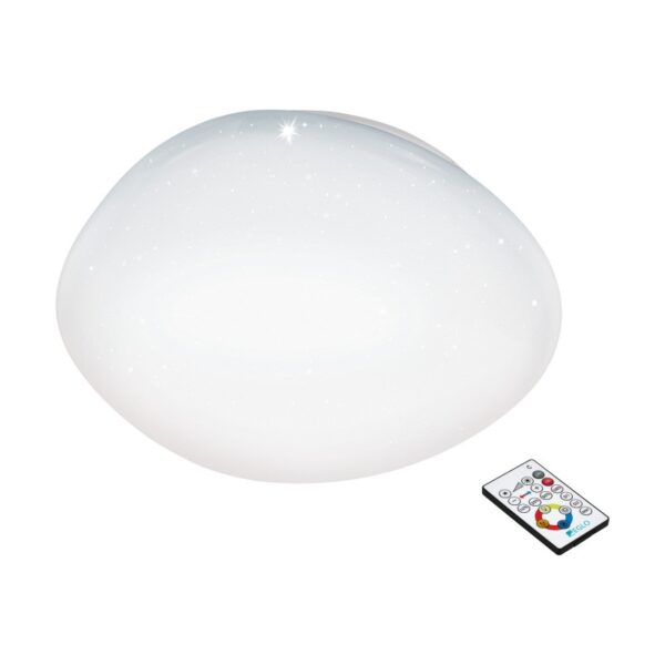 Plafoniera EGLO SILERAS 97578 - LED 34W 4600lm 2700-6500K D600mm - Efect de cristal - Alb