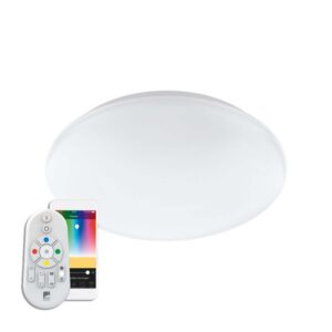 Plafoniera inteligenta EGLO GIRON-C 32589 - LED RGB 17W 2100lm 2700-6500K D300mm - Otel - Alb
