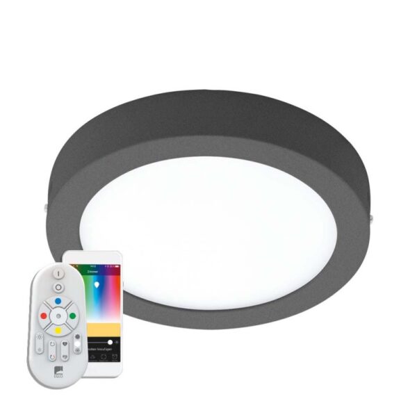 Plafoniera inteligenta exterior EGLO ARGOLIS-C 98173 - LED RGB 16.5W 1600lm 2700-6500K IP44 D225mm - Aluminiu turnat - Alb