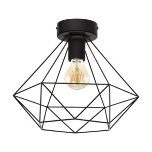 Plafoniera vintage EGLO TARBES 43004 - E27 1X60W D325mm - Otel - Negru