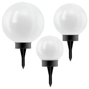 Set 3 lampi solare LED EGLO 48483 1X0.1W - Negru - alb