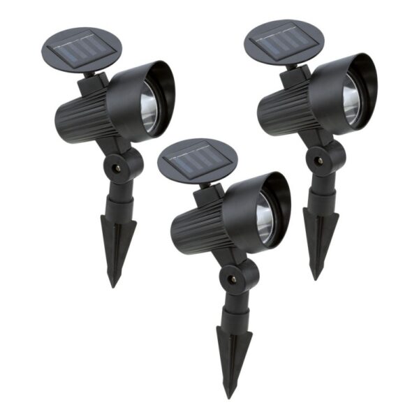 Set 3 lampi solare LED EGLO 48504 3X 4X0.06W - Negru