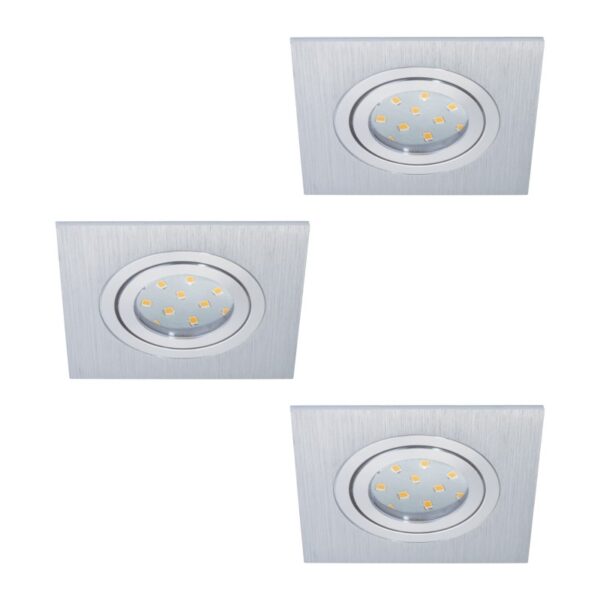 Set 3 spoturi incastrate EGLO AREITIO 98637 - GU10 3X5W
