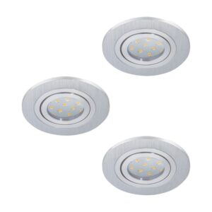 Set 3 spoturi incastrate EGLO AREITIO 98639 - GU10 3X5W D110mm