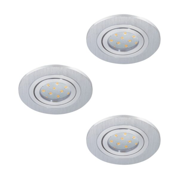 Set 3 spoturi incastrate EGLO AREITIO 98639 - GU10 3X5W D110mm