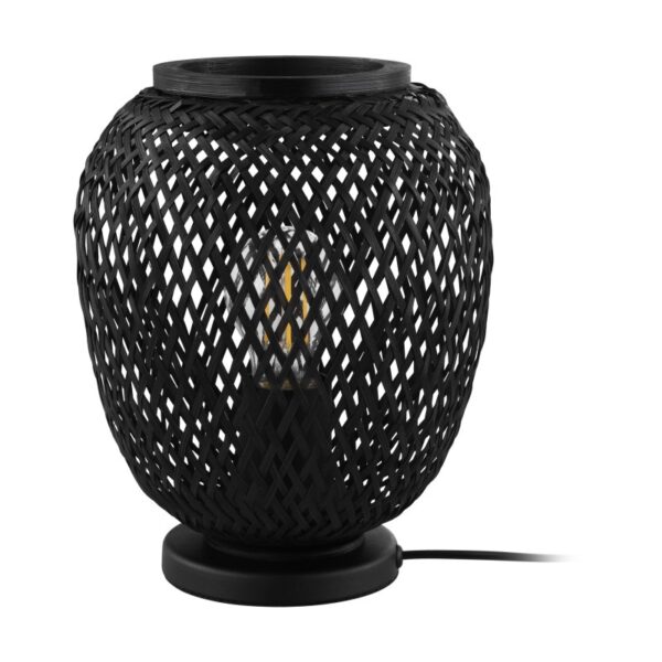 Veioza vintage EGLO DEMBLEBY 1 43267 - E27 1X40W D200mm - Lemn - Negru