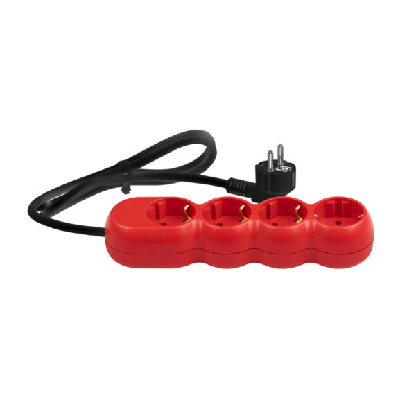 Prelungitor 4 prize 1,5 m rosu RS4015N11