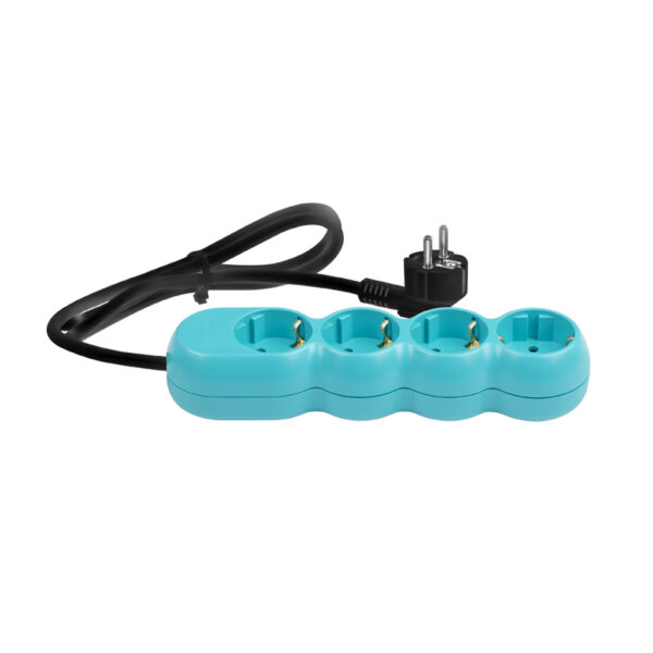 Prelungitor 4 prize 1,5 m turcoaz  TC4015N11