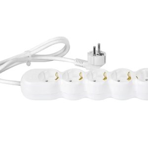 Prelungitor 5 prize 1,5 m alb AL5015A11