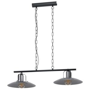 Lustra vintage EGLO KENILWORTH 43204 - E27 2X28W - Otel - Nichel Antichizat - Crem