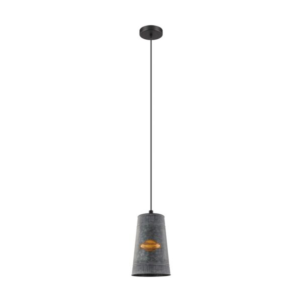 Pendul vintage EGLO HONEYBOURNE 43107 - E27 1X60W D160mm - Auriu Antichizat - Galvanizat