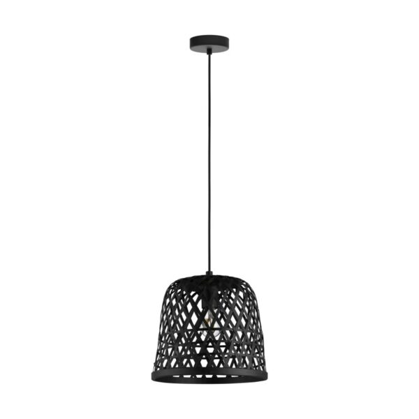 Pendul vintage EGLO KIRKCOLM 43112 - E27 1X60W D300mm - Negru