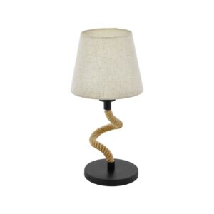Veioza vintage EGLO RAMPSIDE 43199 - E27 1X28W D190mm - Textil - Crem