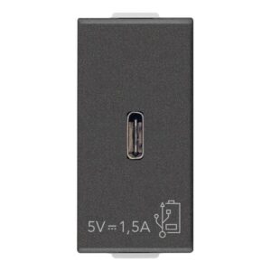 Incarcator USB-C 5V 1,5A 1 Modul carbon matt Vimar Neve UP 09292.C.CM