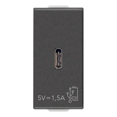 Incarcator USB-C 5V 1,5A 1 Modul carbon matt Vimar Neve UP 09292.C.CM