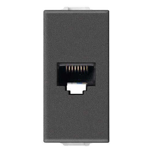 Priza date RJ45 UTP Cat5e 1 Modul carbon matt Vimar Neve UP 09338.9.CM