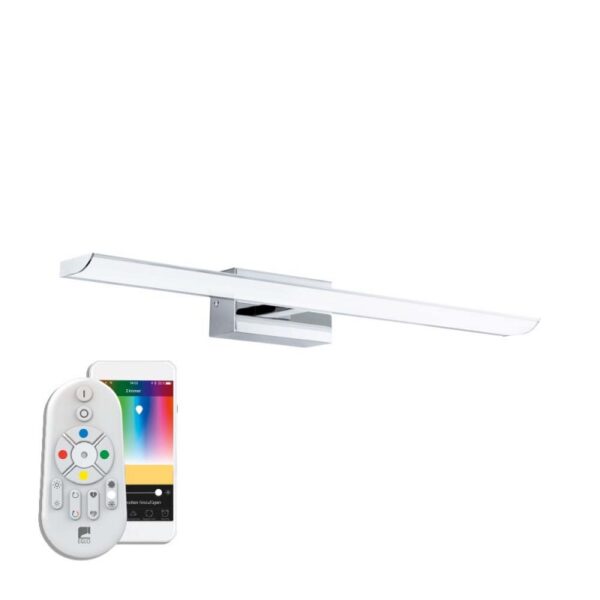 Aplica inteligenta baie EGLO TABIANO-C 98451 - LED RGB 15.6W 2000lm 2700-6500K IP44 - Otel - Alb